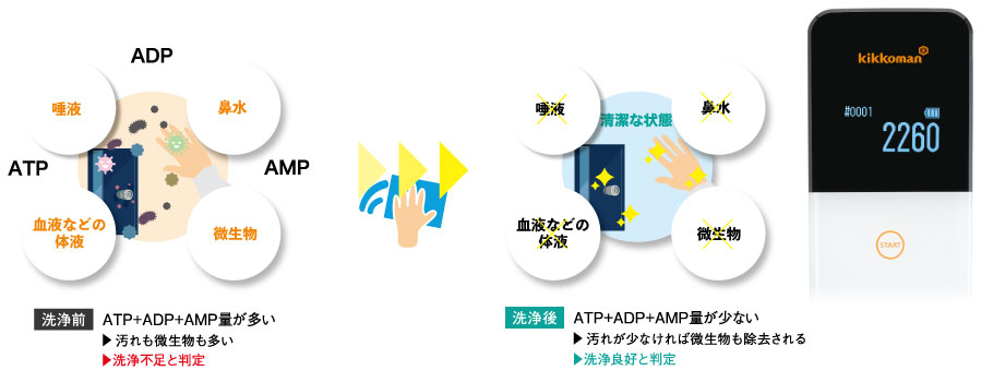 ATPふき取り検査（A3法）を清掃‧洗浄評価に活用！